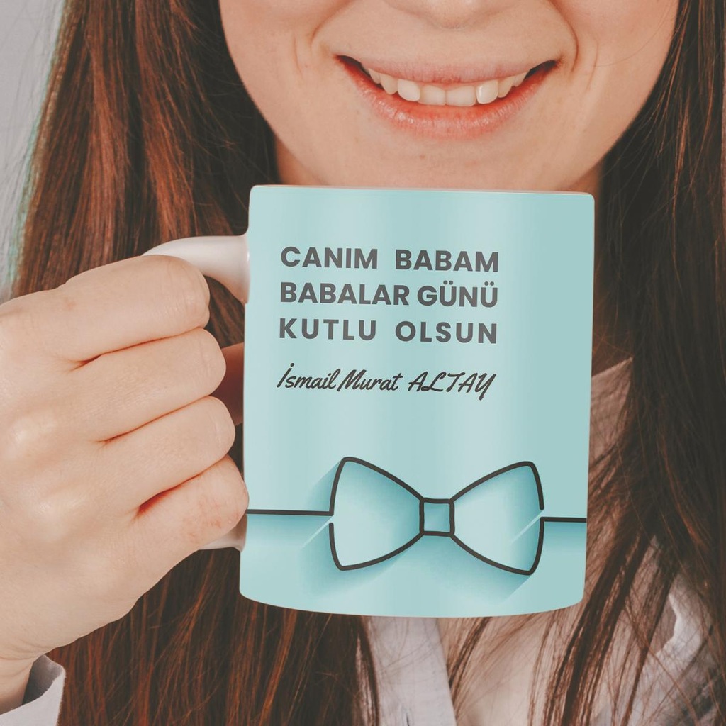 Asır Babalar Günü İsme Özel Dekoratif Kupa Bardak